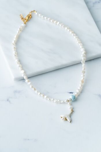 Collier de perles avec queue de sirène 1