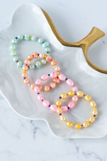 Bracelets de perles de couleur arc-en-ciel 3