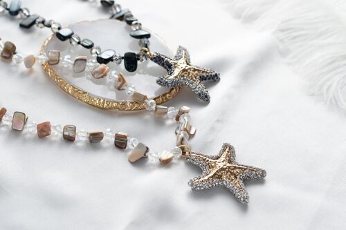 Shell necklace with starfish
