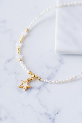 Collier de perles étoiles 1