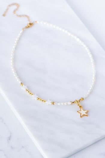 Collier de perles étoiles 4