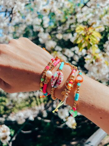 Bracelets colorés de bonheur d'été 5