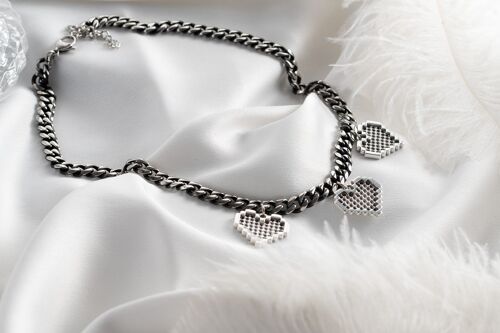 Triple hearts necklace