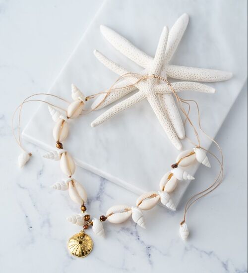 Urchin shell necklace
