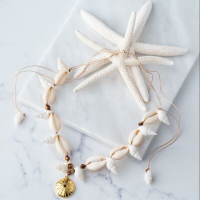 Urchin shell necklace
