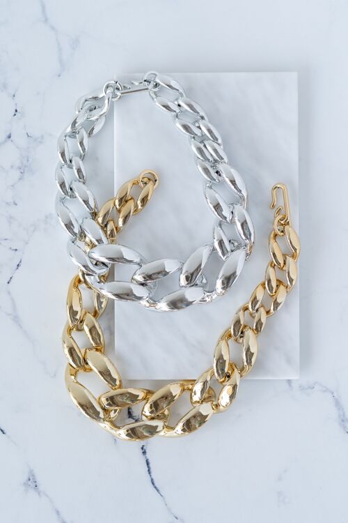 XL chunky chain in gold and silver