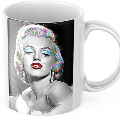 Tazza/tazza da caffè/tè in ceramica dai colori vivaci Marilyn Monroe