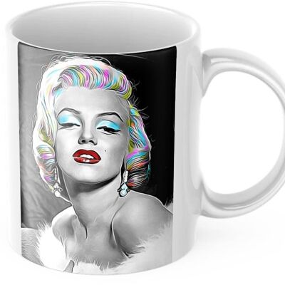 Brightly Coloured Marilyn Monroe Ceramic Coffee/Tea Mug/Cup