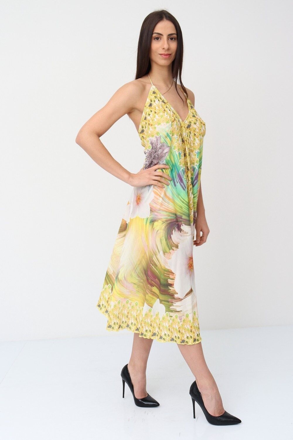 Abito midi con schiena scoperta - 5076