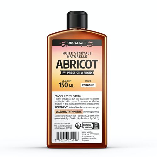 Huile d'abricot - 150 ml