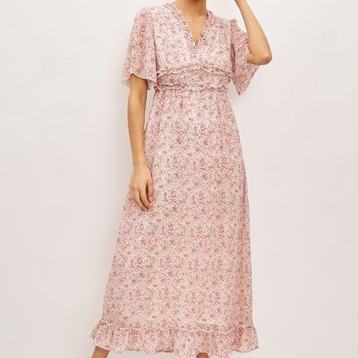 Robe longue à imprimé fleurs - 2672