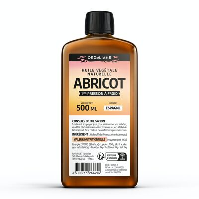 Huile d'abricot - 500 ml