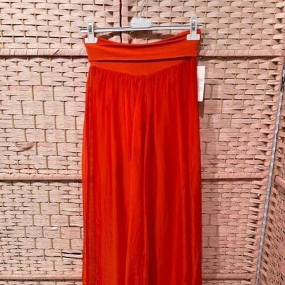 Italian Silk Long Skirt-Pants for Woman. Promotion