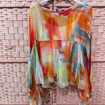 Pretty Blouse + Multicolor Silk Tank Top for Women