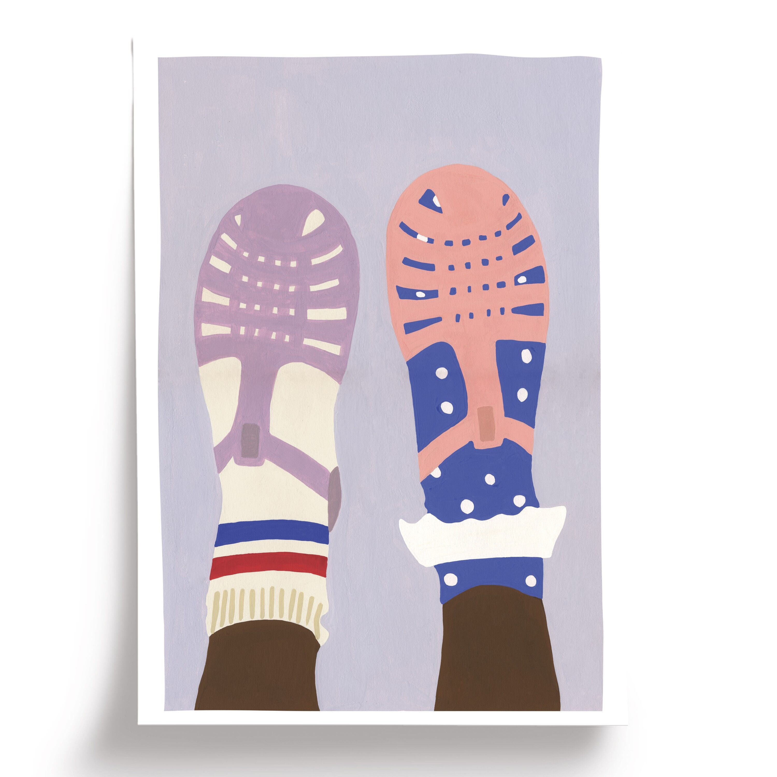 Quallen illustriertes Poster - Format 30x40cm