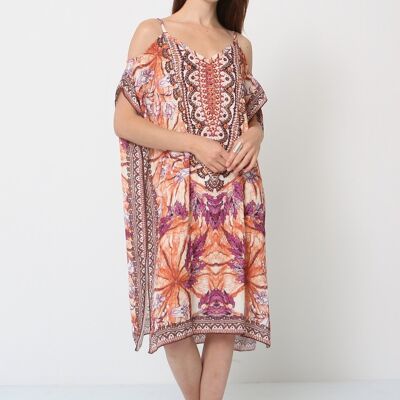 Printed midi dress - 5203