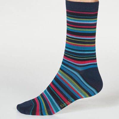 Abram Multi Stripe Bamboo Organic Cotton Socks