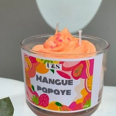 Candle: papaya mango