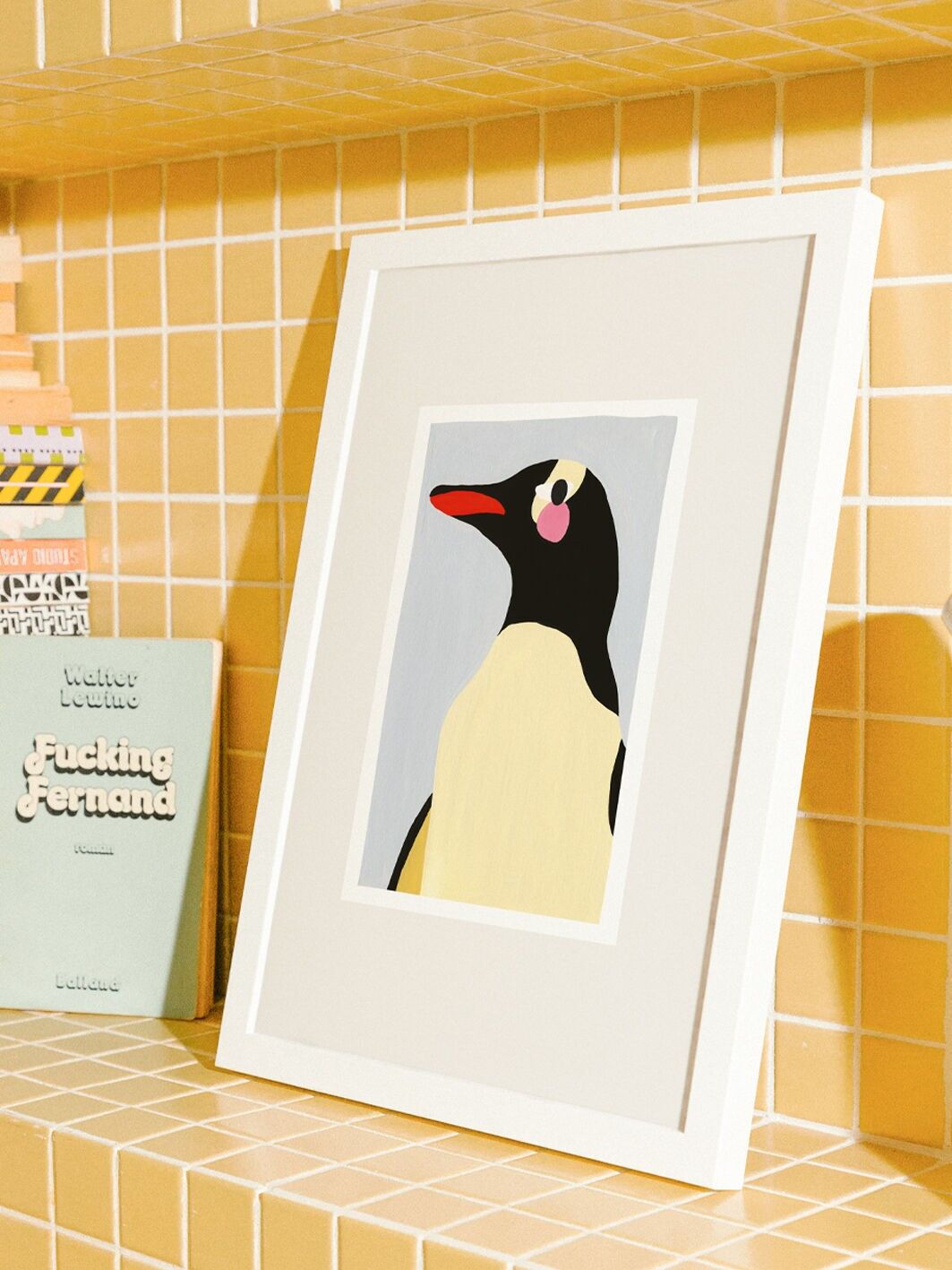 Art Print A5 – PENGUIN – Illustration graphique colorée