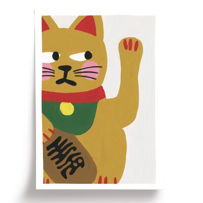 Little lucky illustrated poster - A5 format 14.8x21cm