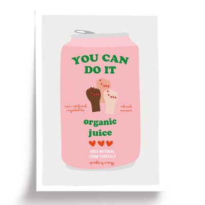 You can illustrated poster - A5 format 14.8x21cm