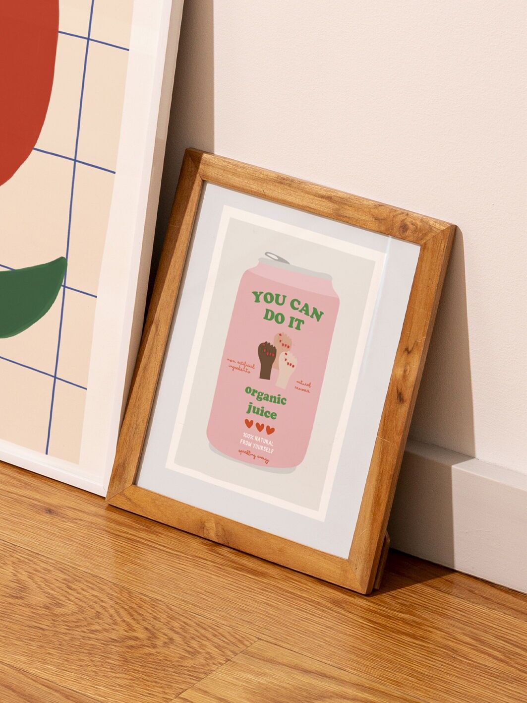 Art Print A5 – YOU CAN – Illustration graphique colorée