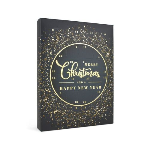 Blue & Gold Christmas Advent Calendar - Pack of 5