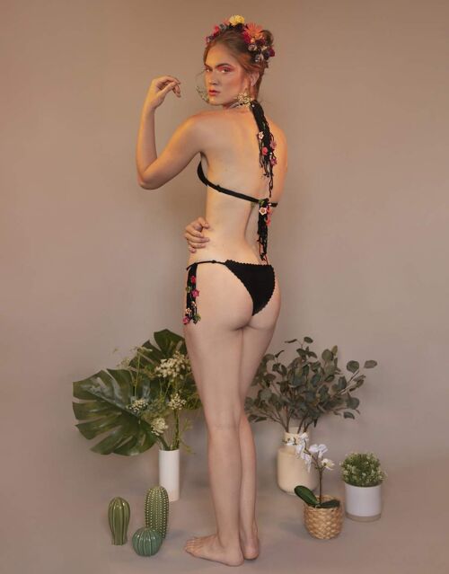 Frida Black Crochet Bikini