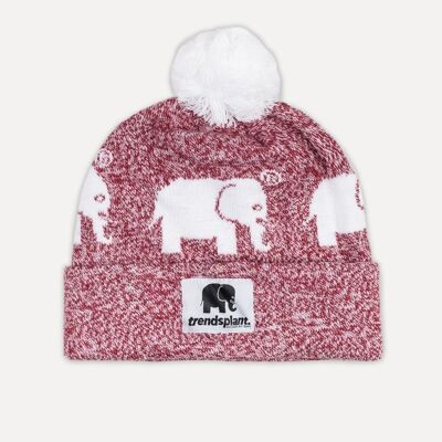Salty Red Bobble Beanie