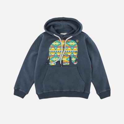 Kid's Navajo Organic Hoodie Trendsplant Blue