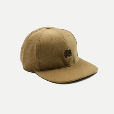 Camel Hair 6 Panel Cap Brown