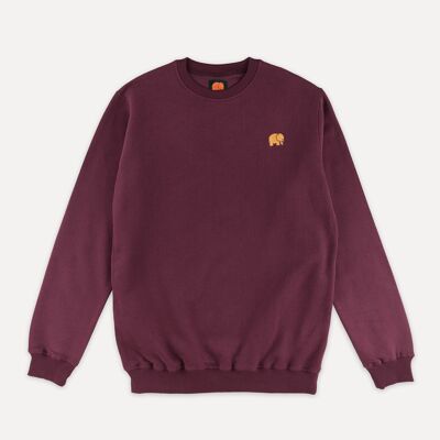 Organic Essential Sweater Burgundy