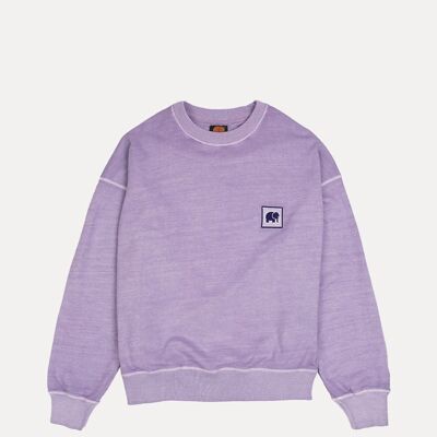Women's Espliego Pigment Dyed Oversized Sweater Lavender