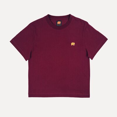 Women's Organic Essential T-Shirt Burgundy