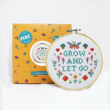 Grand kit de point de croix "Grow and Let Go" 2