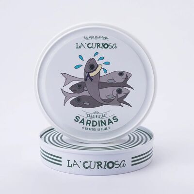 Sardines 10/14 unités à l'huile d'olive, La Curiosa