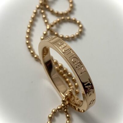 MY WISH ON TODAY, ring chain stainless steel rose gold plated