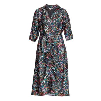 Robe chemise droite à manches françaises 6