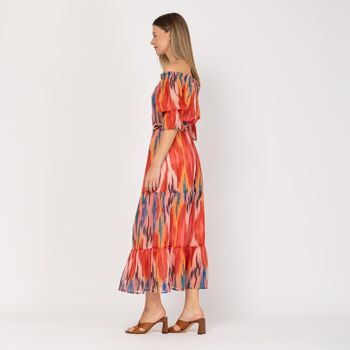 Robe midi à épaules dénudées 3