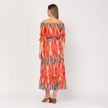 Robe midi à épaules dénudées 4