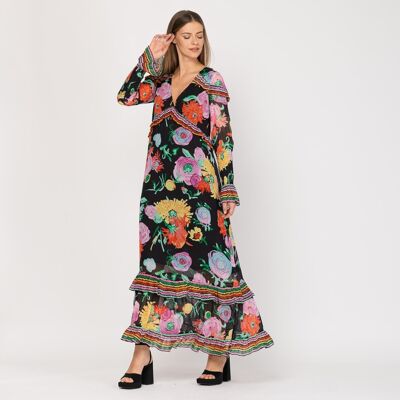 Long dress with print