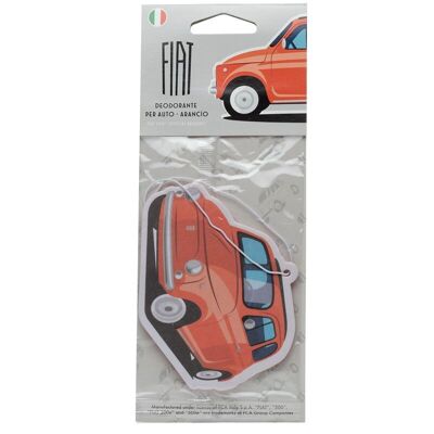 Orange duftender Retro-roter Fiat 500-Lufterfrischer