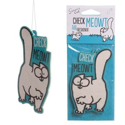 Vanilla Simon's Cat Check Meowt Air Freshener