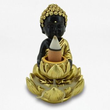 Petit Brûleur d'encens Buddha & Lotus Backflow 2