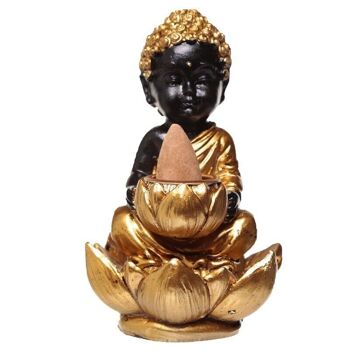 Petit Brûleur d'encens Buddha & Lotus Backflow 5