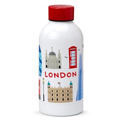 London Icons Bottiglia per bevande calde e fredde da 350 ml