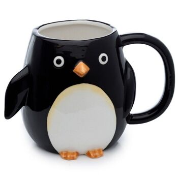 Tasse à poignée en céramique Huddle Penguin 1