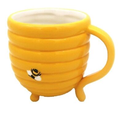 Beehive Upside Down Ceramic Shaped Mug