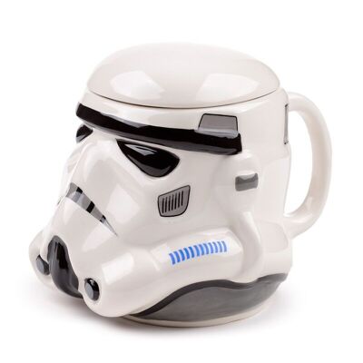 La tazza a forma di ceramica originale del casco Stormtrooper
