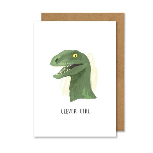 Clever Girl (Jurassic Park) A6 Greetings Card